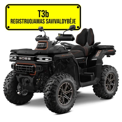 GOES TERROX 1000 Standard keturratis (ratinis traktorius) T3b juodas