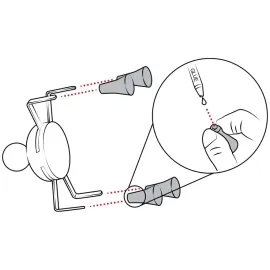 RAM MOUNT X-GRIP TELEFONO LAIKIKLIO APSAUGINĖS PAGALVĖLĖS (juodos)