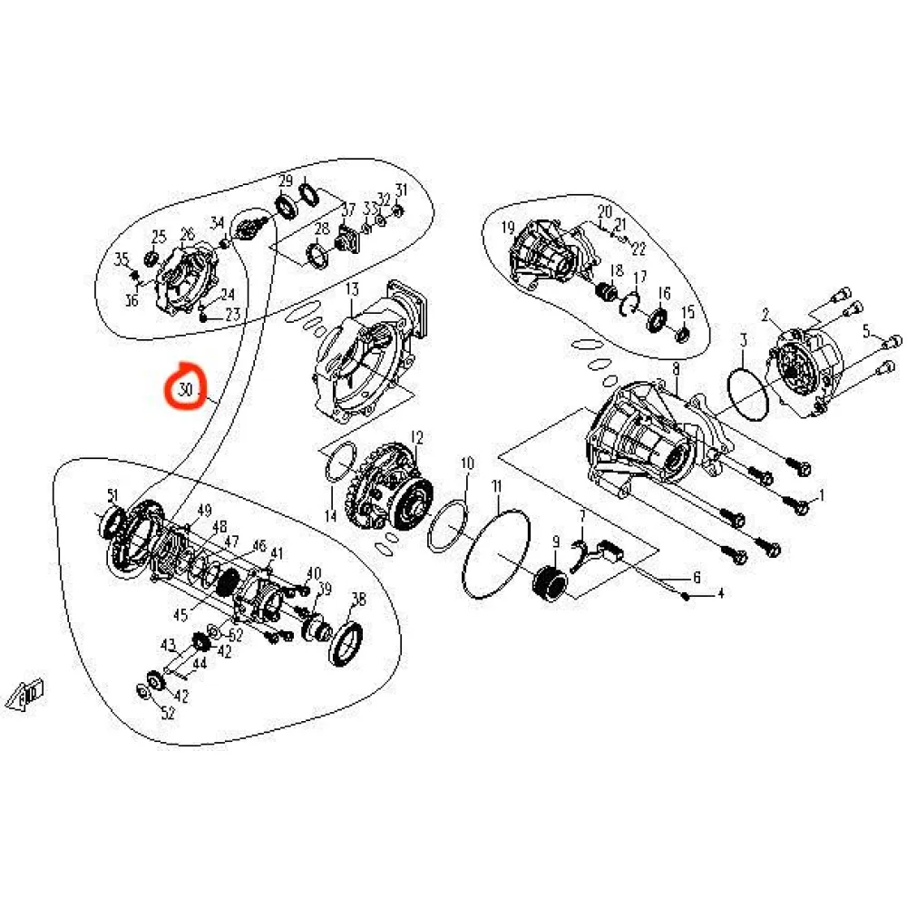 0180-310020 drive pinon gear Nr. 30