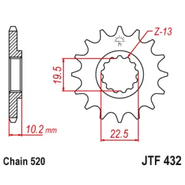 Priekinė žvaigždė JTF 432.12