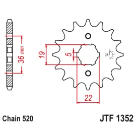 Priekinė žvaigždė JTF1352-13