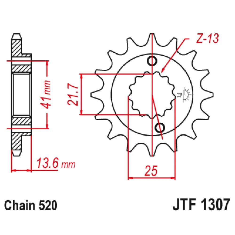 Priekinė žvaigždė JTF1307-15