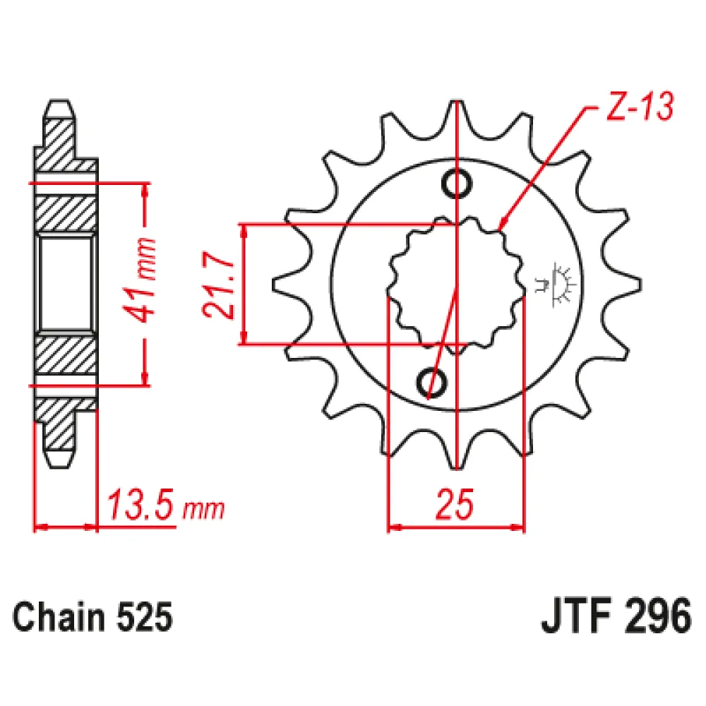 Priekinė žvaigždė JTF296-15