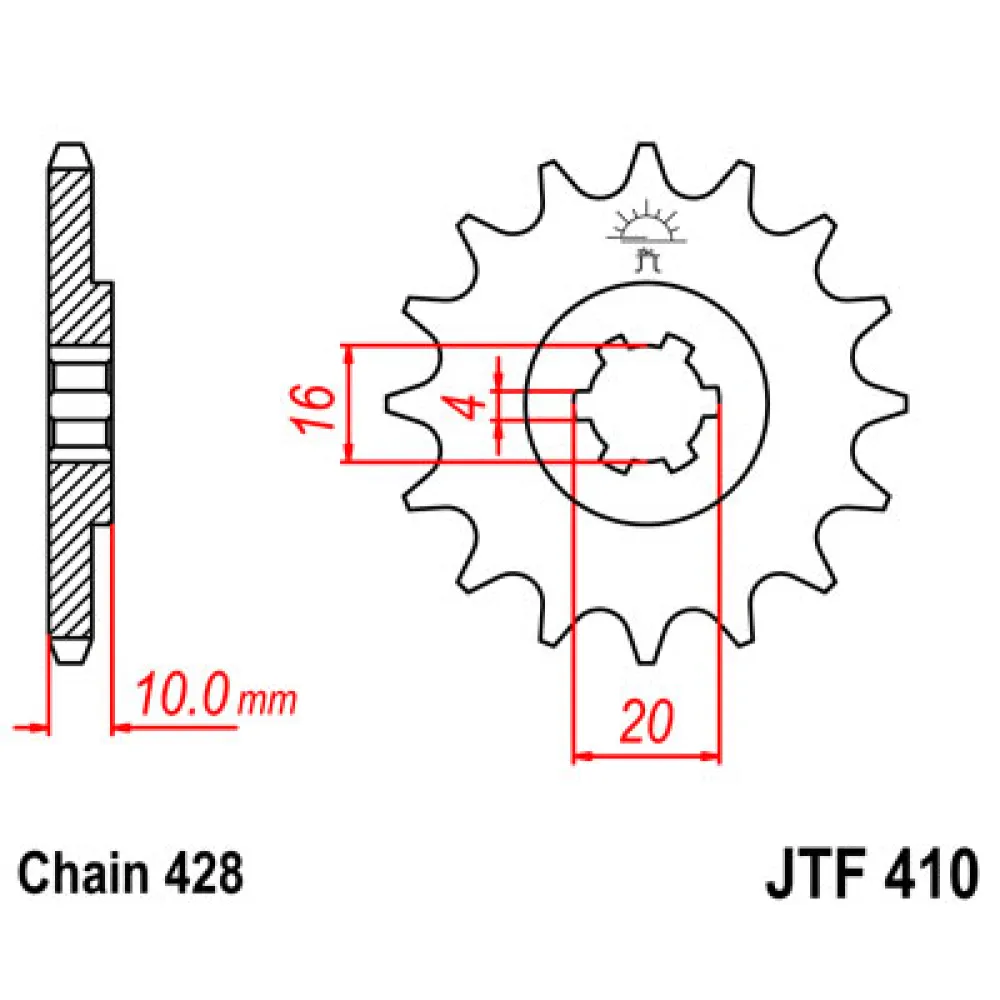 Priekinė žvaigždė JTF 410-15