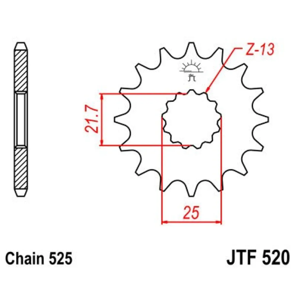 Priekinė žvaigždė JTF 520-15