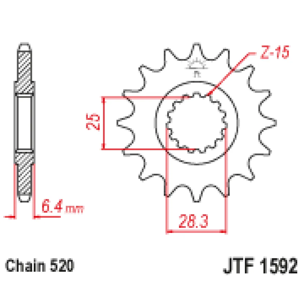 Priekinė žvaigždė JTF1592.14