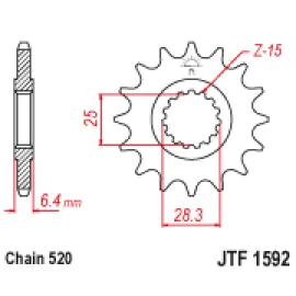 Priekinė žvaigždė JTF1592.14