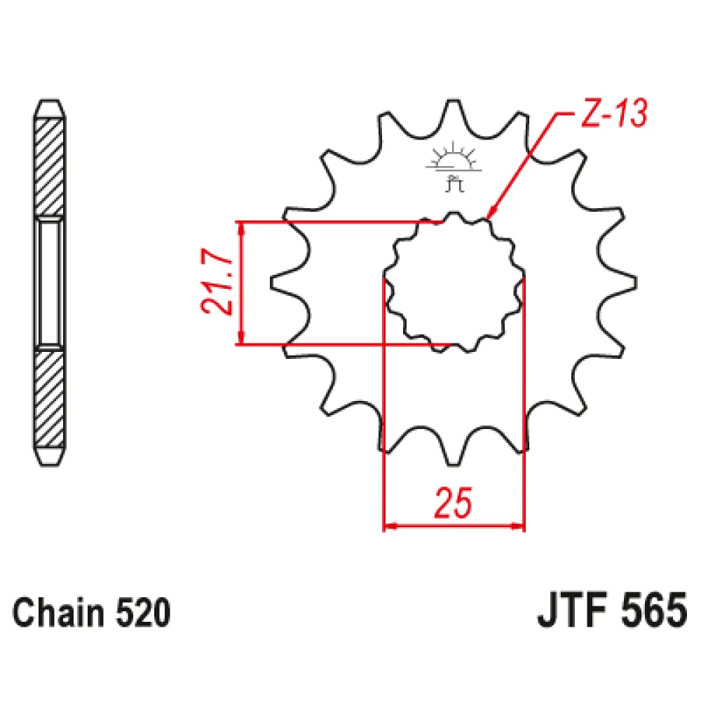 Priekinė žvaigždė JTF565.14