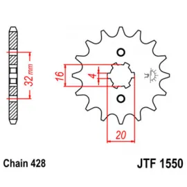 Priekinė žvaigždė JTF 1550-14
