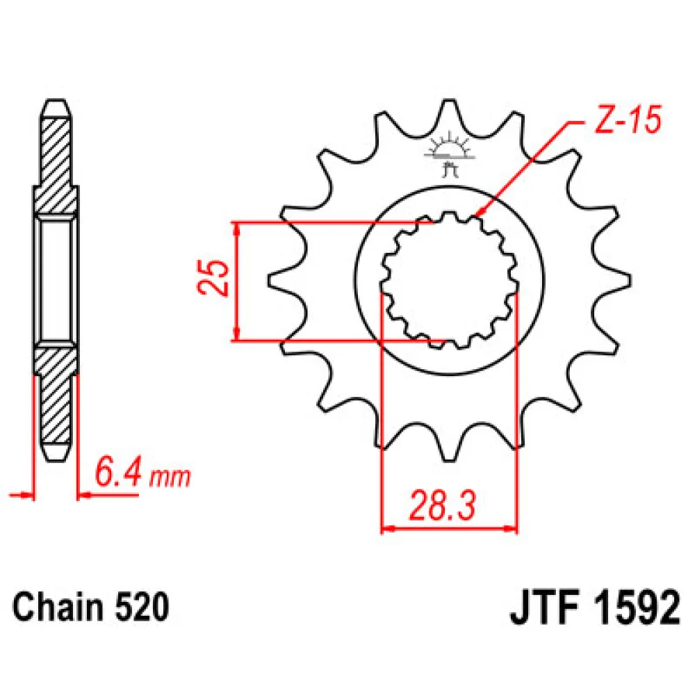 Priekinė žvaigždė JTF 1592-13