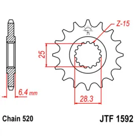 Priekinė žvaigždė JTF 1592-13
