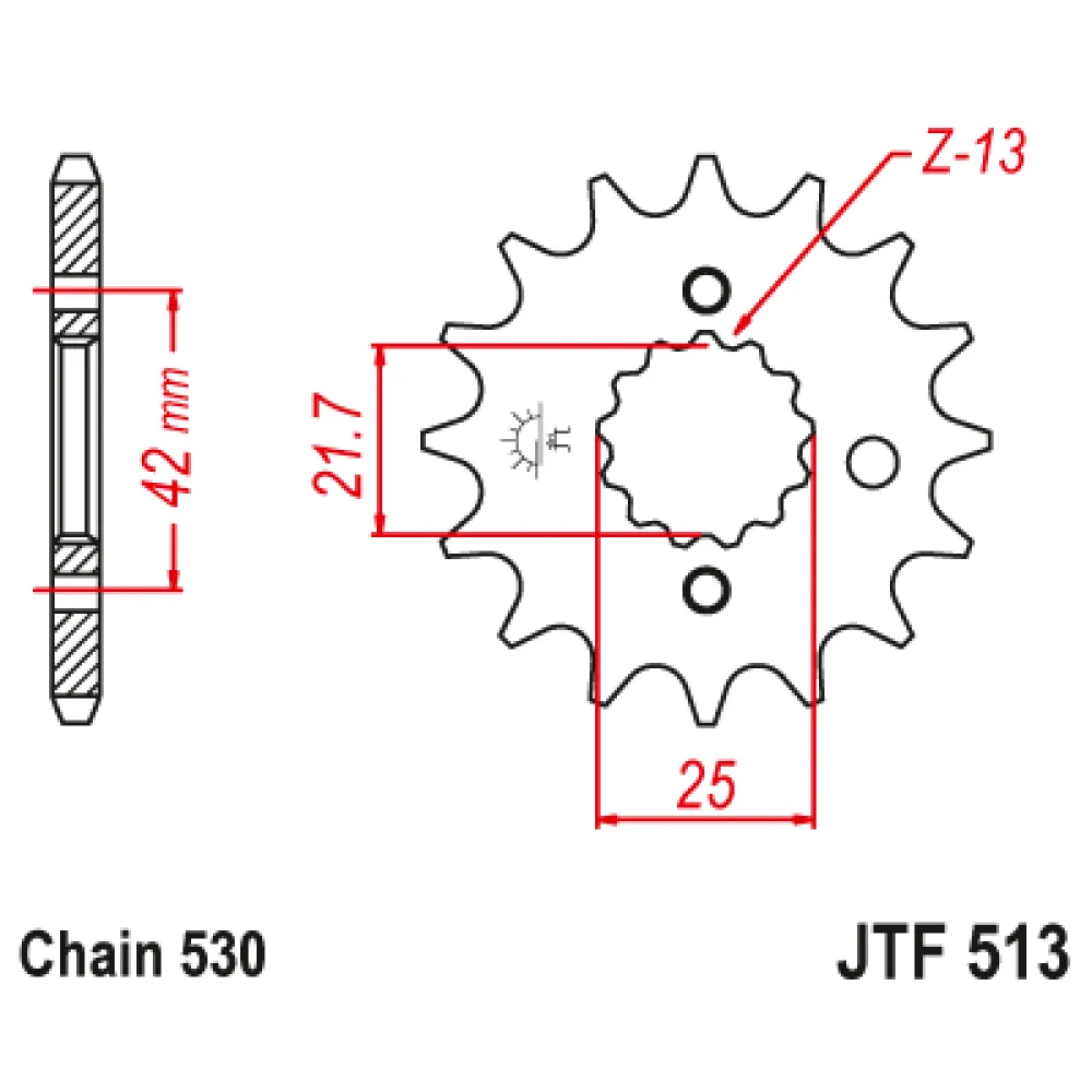 Priekinė žvaigždė JTF513-15