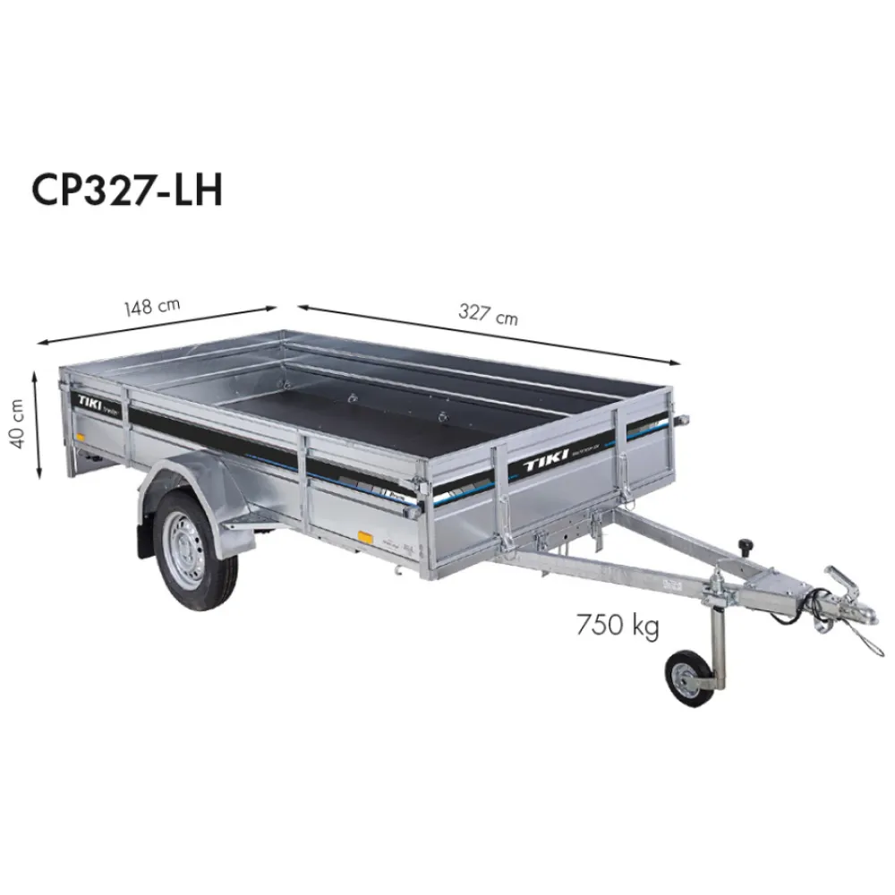 Priekaba TikiTreiler CP327-LH 750kg 327x148x40