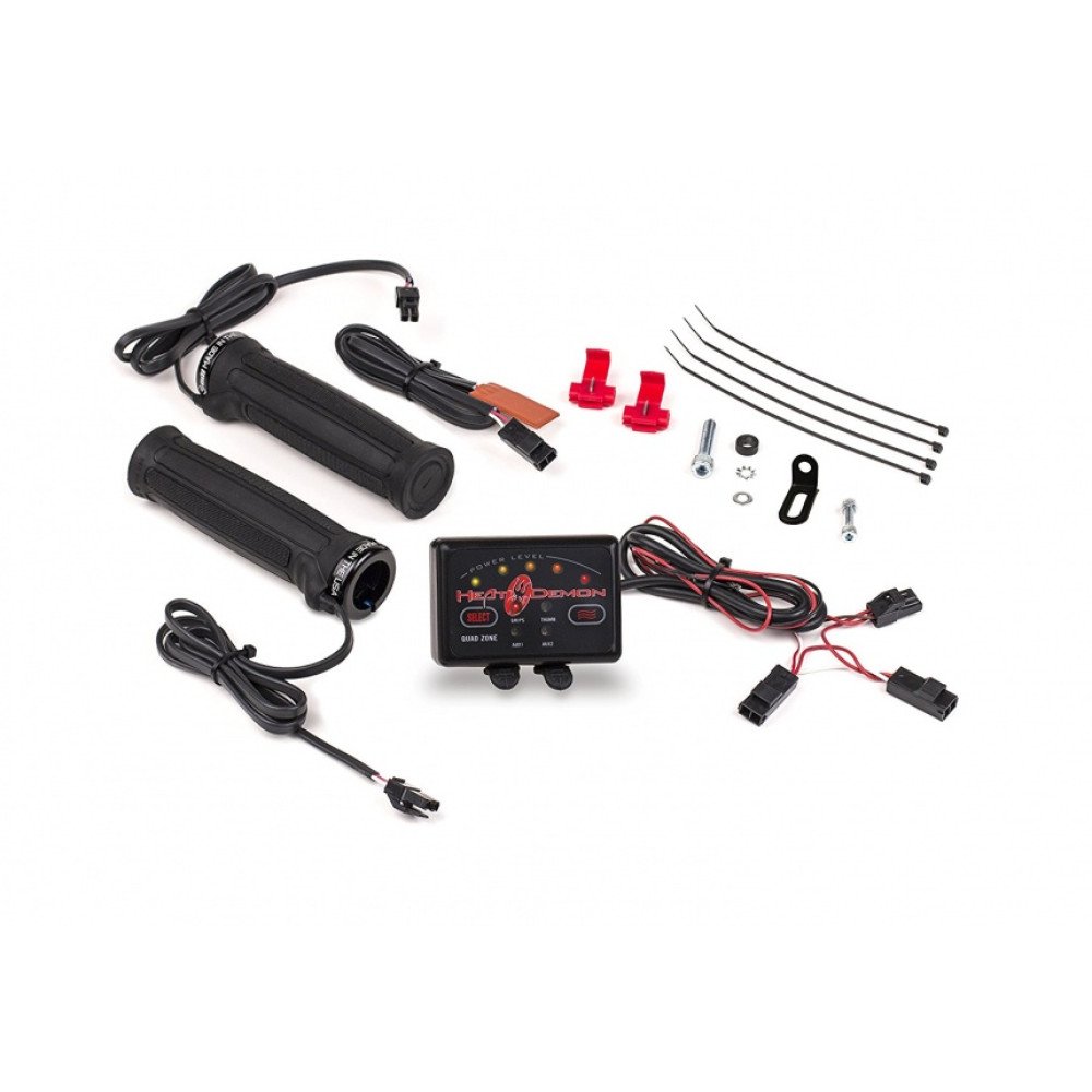 Šildomos rankenėlės Symtec 4 zonų (Heated Grips) 215048