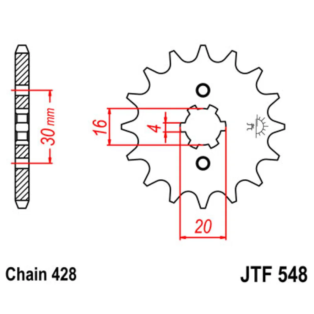Priekinė žvaigždė JTF 548.14