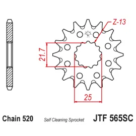 Priekinė žvaigždė JTF565.13sc