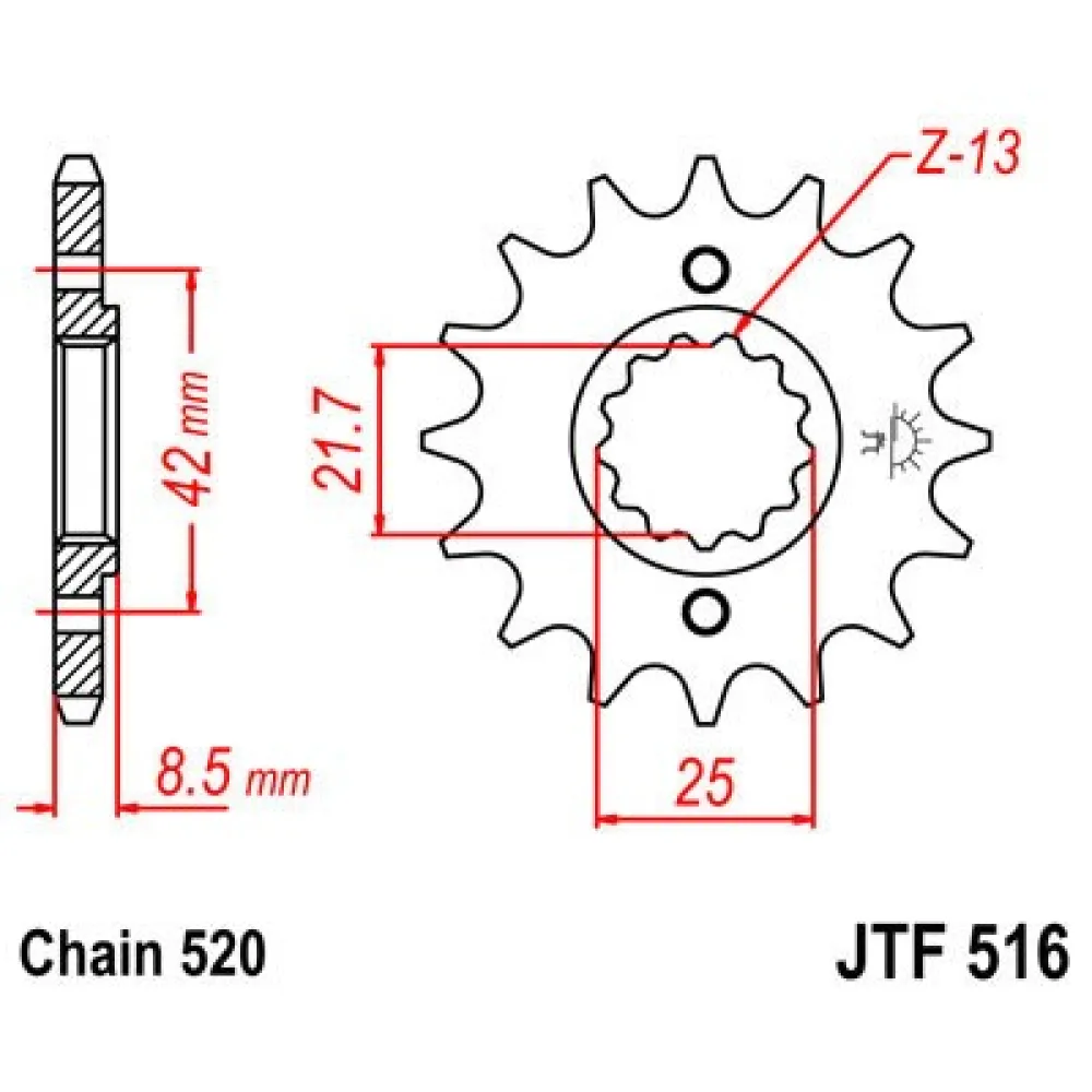 Priekinė žvaigždė JTF 516-15