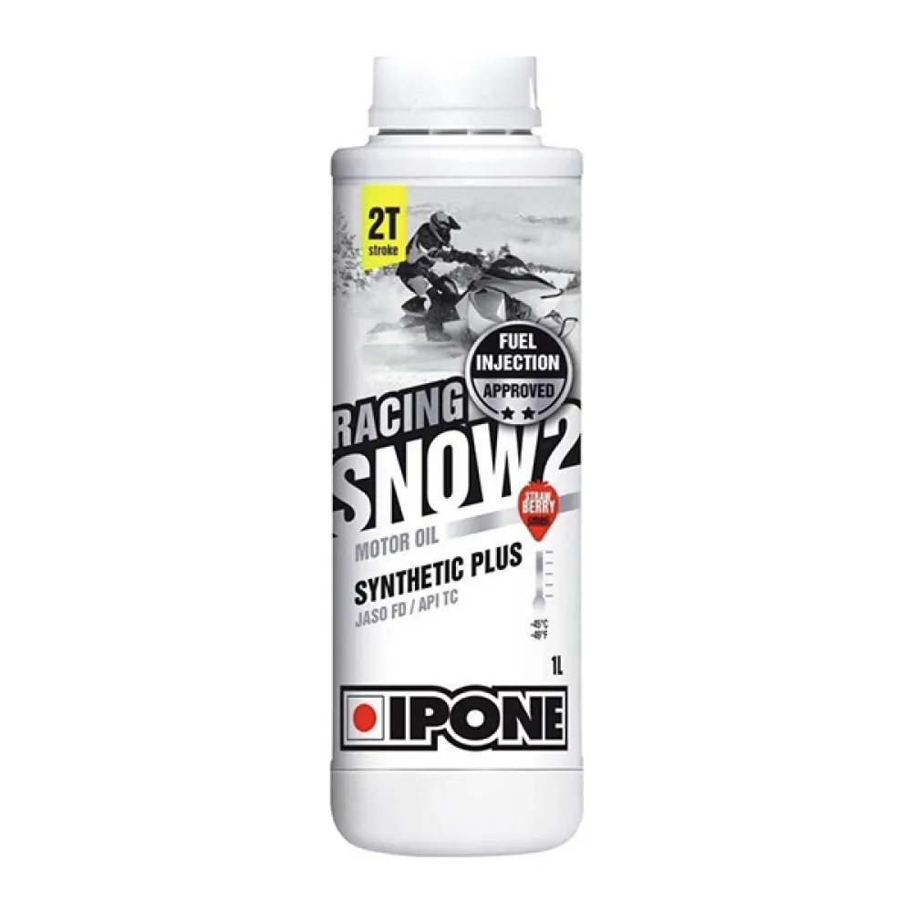Dvitakčio alyva IPONE SNOW RACING 2T FRAISE Pusiau sintetinė 1L 800173 Braškių kvapo