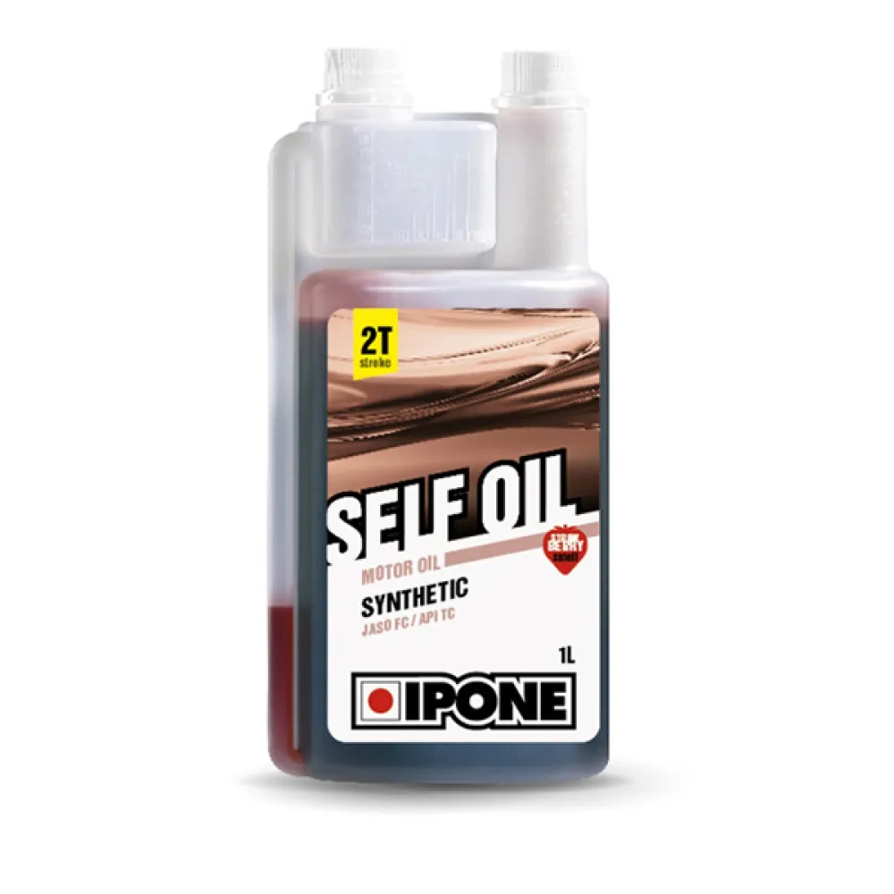 Dvitakčio alyva IPONE SELF OIL 2T Strawberry Pusiau Sintetinė 800352 Braškių Kvapo