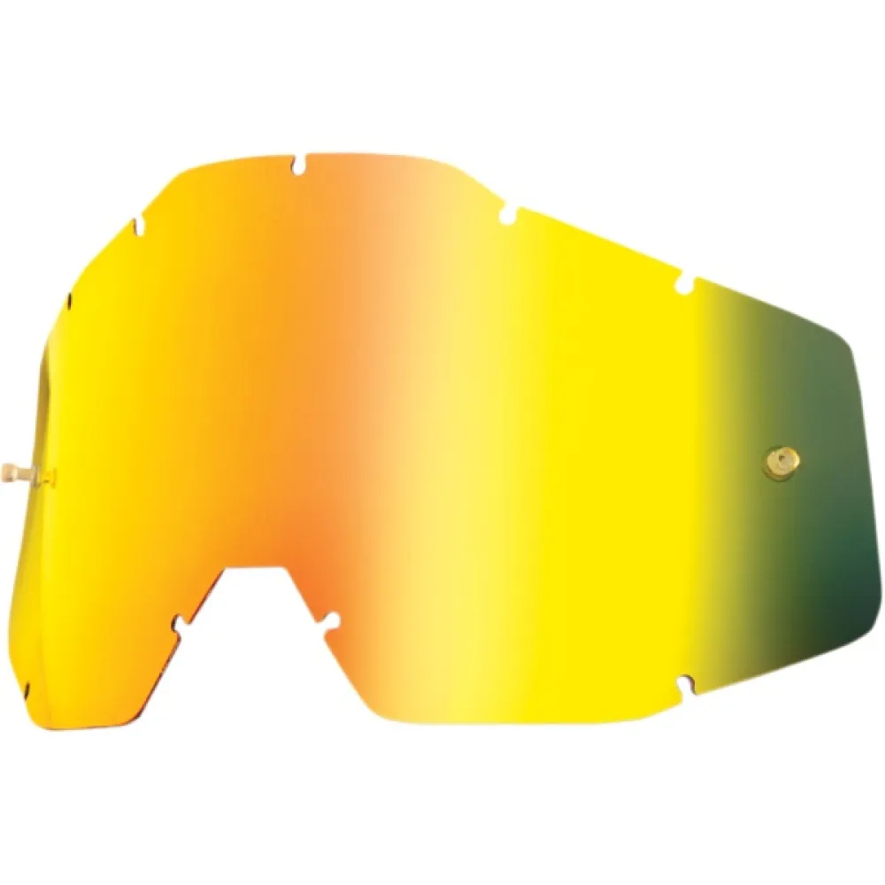 MIRROR GOLD Keičiamas stikliukas skirtas 100% OFFROAD GOGGLES 2602-0491