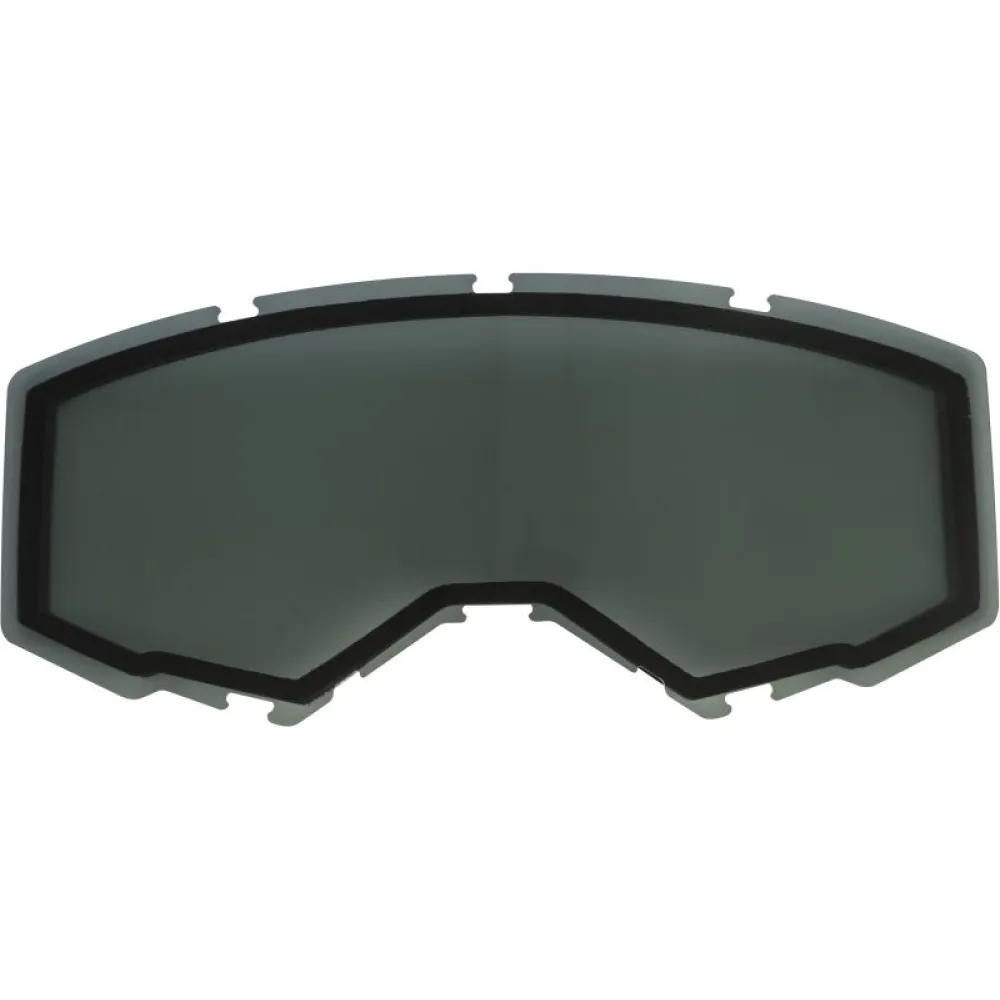 Akinių stikliukas FLY RACING DUAL LENS Tamsintas