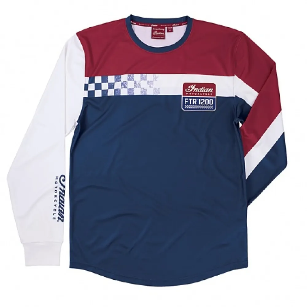 MARŠKINĖLIAI MENS LS UV RACING TEE MĖLYNA/RAUDONA/BALTA XL 286897009