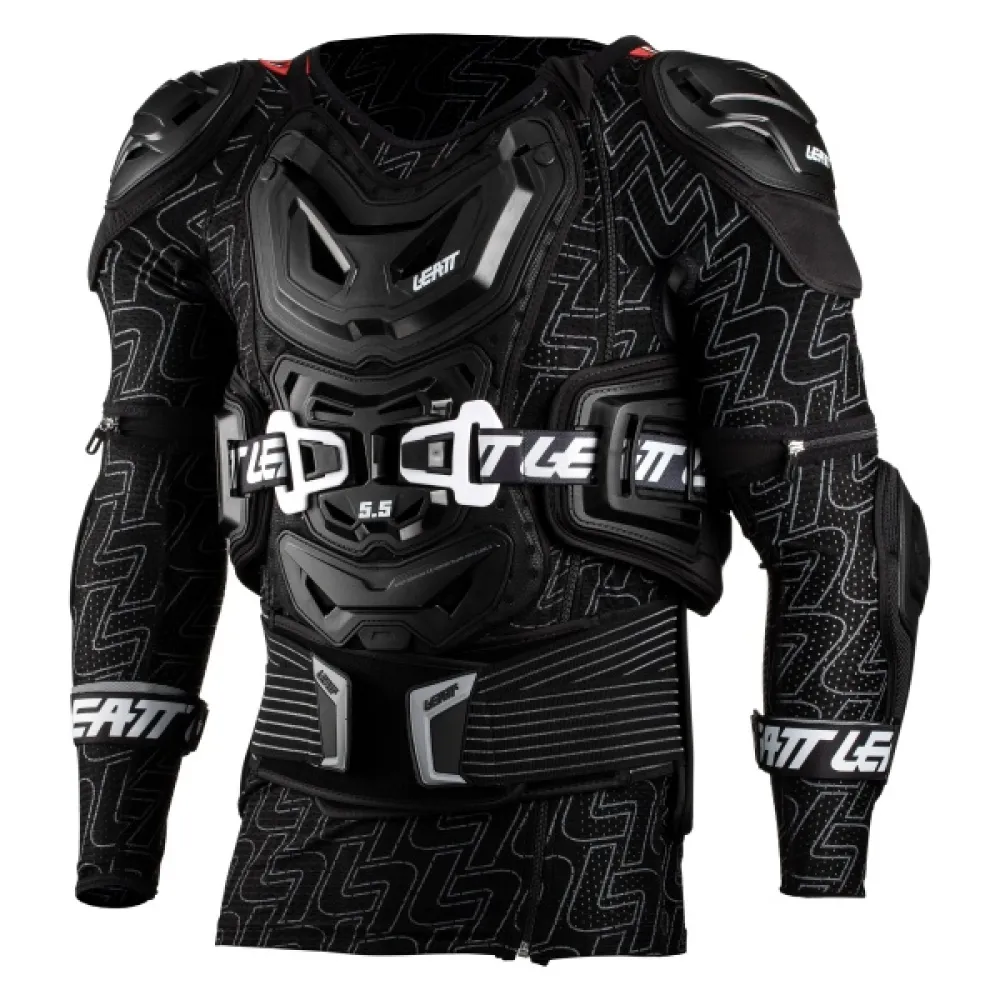 Leatt 5.5 kūno šarvai juodi 172-184 cm 5015400101-L/XL