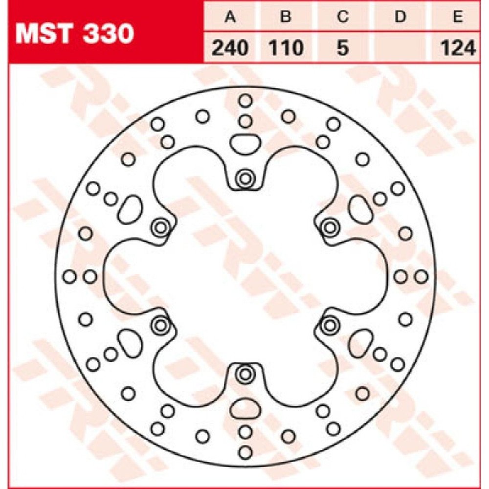 Stabdžių diskas TRW MST330 1710-1008