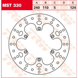 Stabdžių diskas TRW MST330 1710-1008