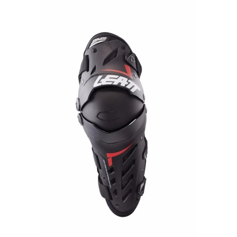 Leatt Dual Axis Kelių apsaugos juoda/raudona 5017010181-L/XL