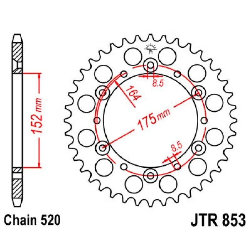 Galinė žvaigždė JTR853.40ZBK