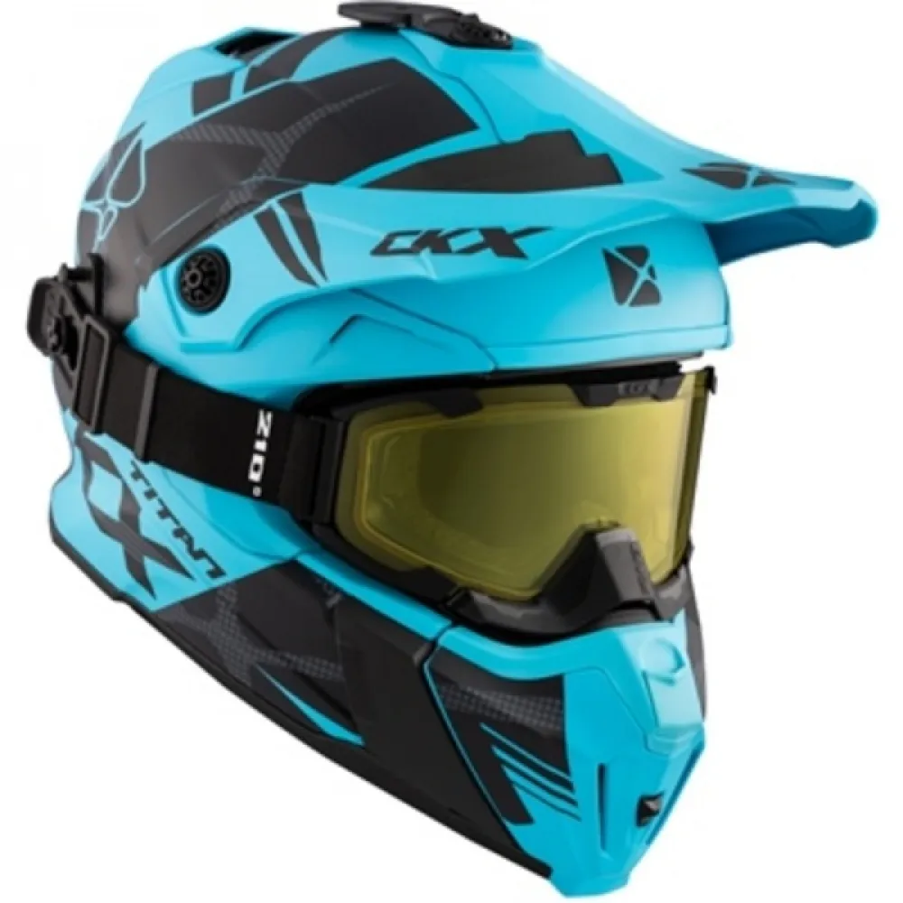 CKX TITAN Climb Mat Light Blue Mėlynas/juodas šalmas