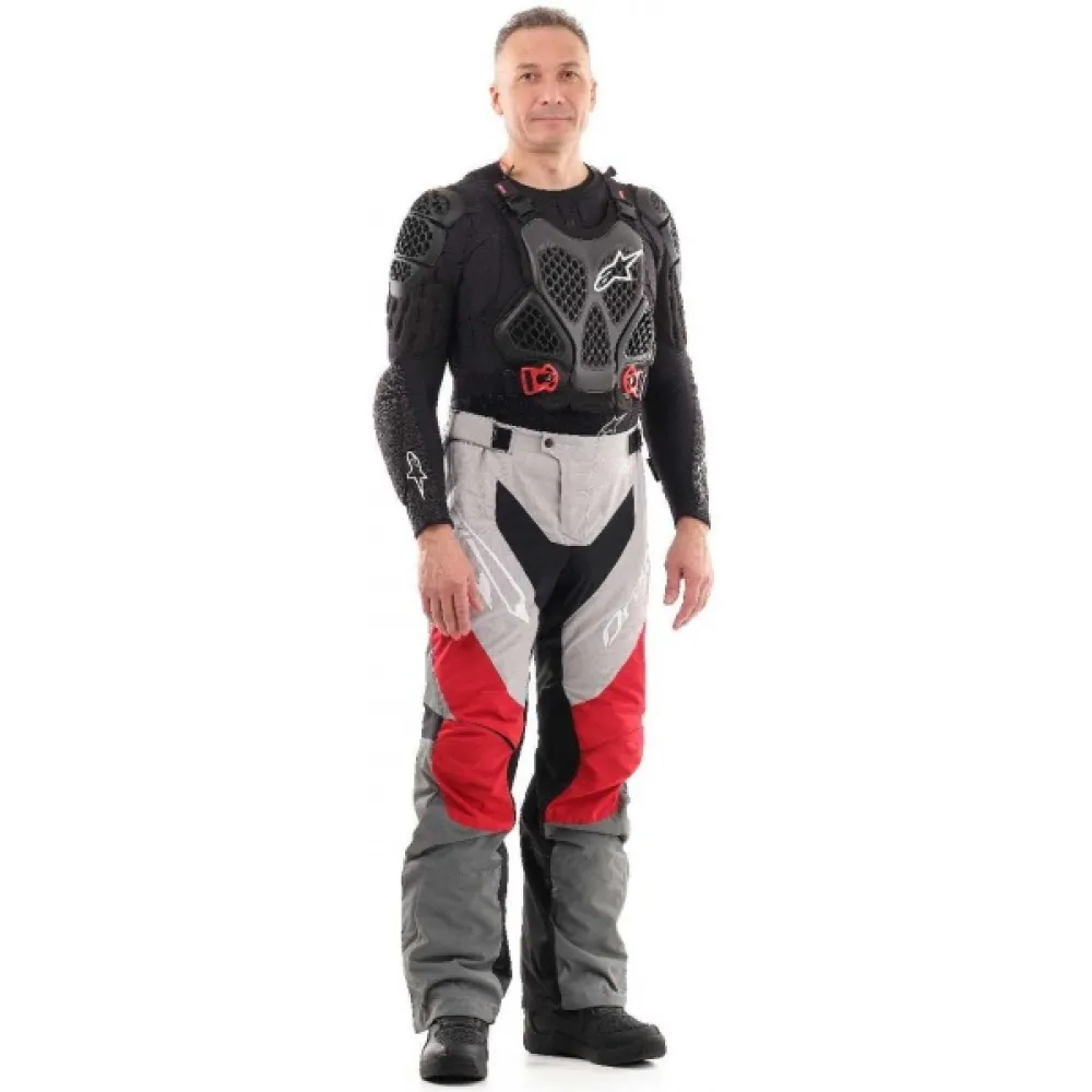 Dragonfly Kelnės ENDURO FREERIDE Pilka-RAUDONA