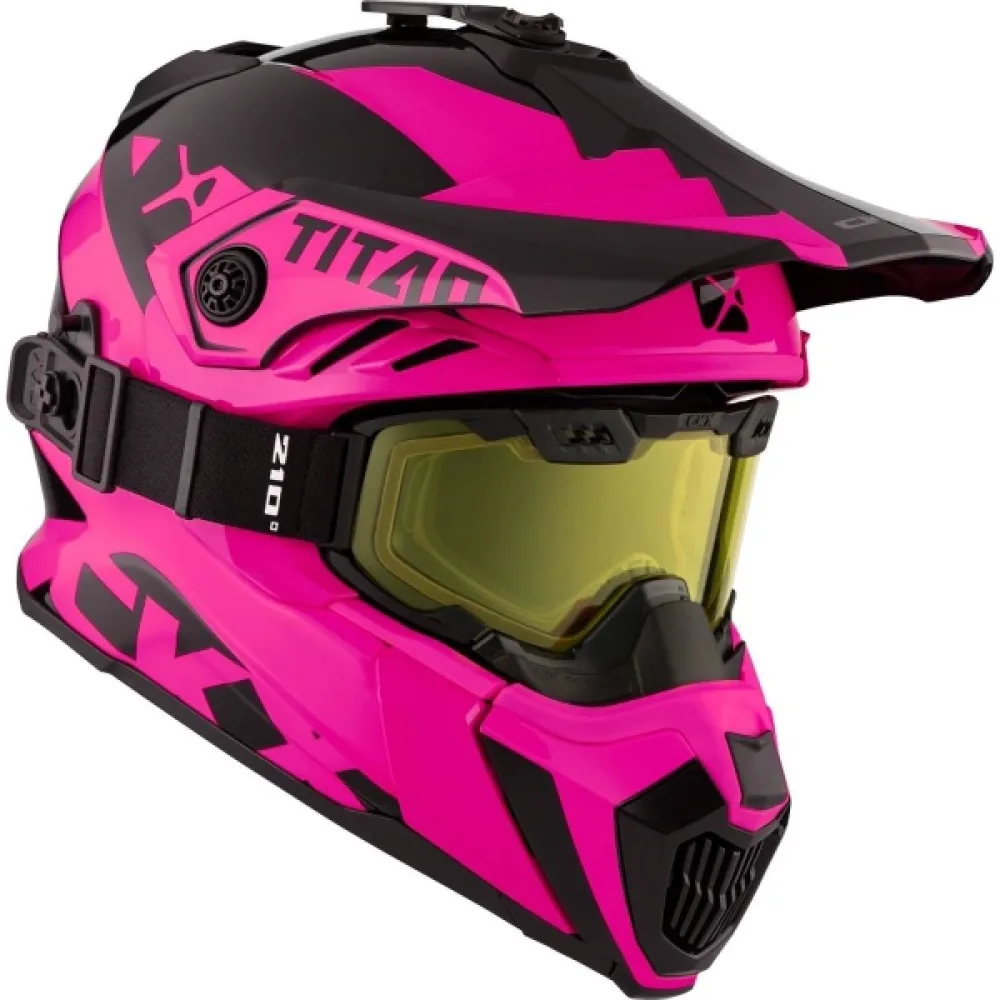 CKX TITAN Airflow Extra Pink Rožinis/Juodas šalmas