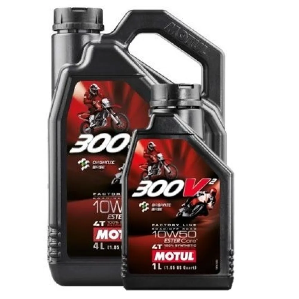 Motul 300V2 10w50 4T 4L 108587 Sintetinis tepalas