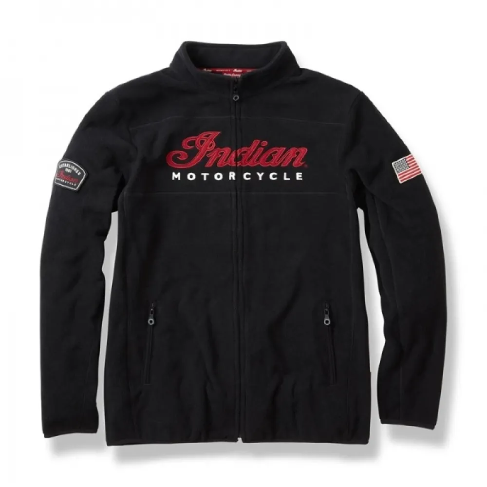 Džemperis Indian Men's Zip Thru Fleece Juodas 2861644