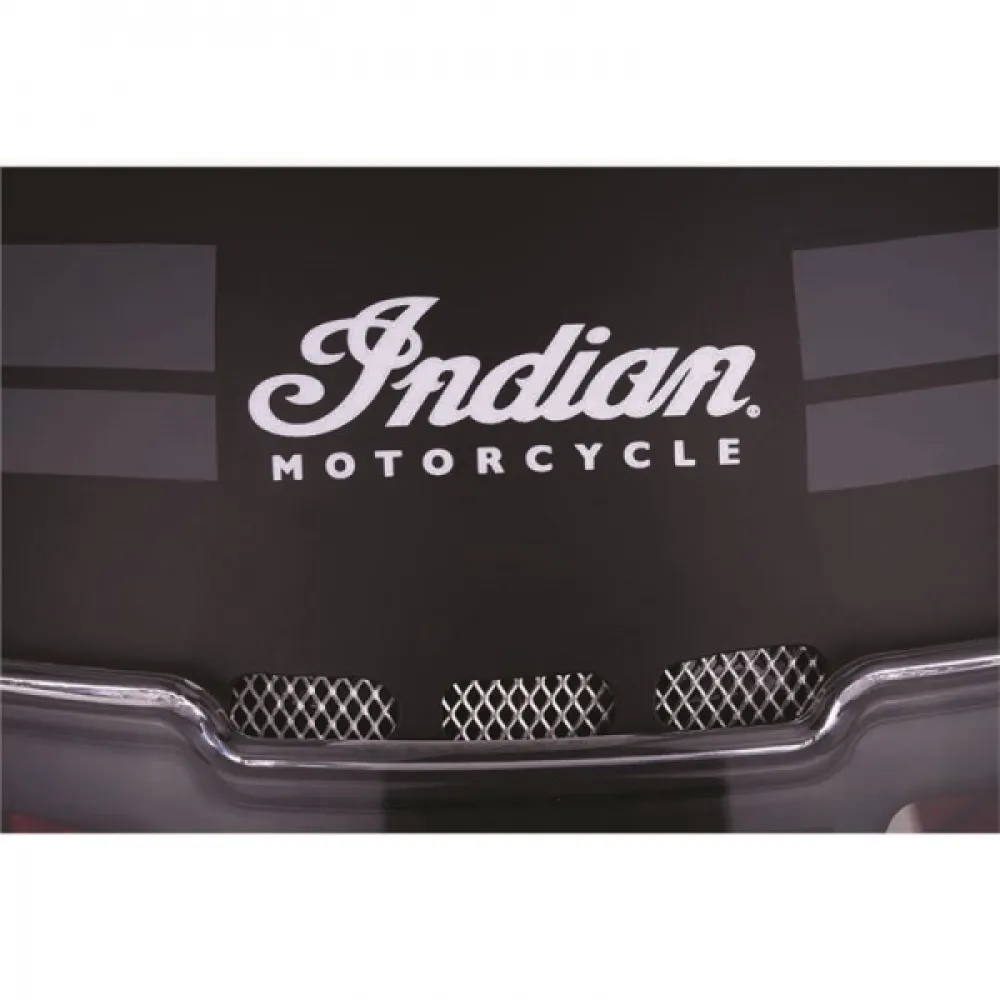 Šalmas Indian Motorcycle Full Face Retro Helmet with Matte Stripes Juodas XL
