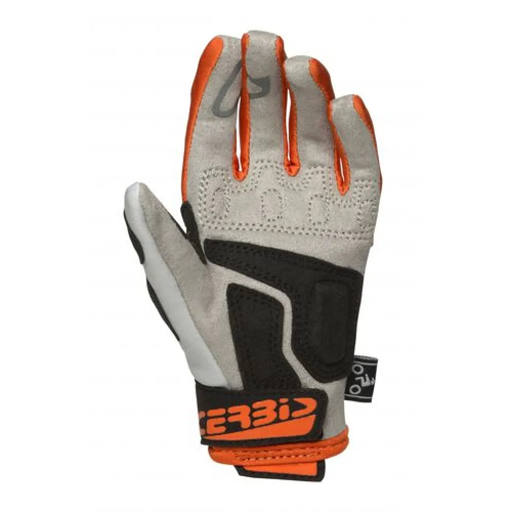 Pirštinės vaikiškos Acerbis MX X-K Oranžinės/Pilkos XS