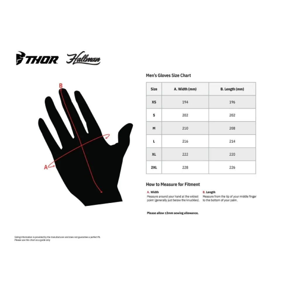 Pirštinės THOR Terrain Juodos L 33307282