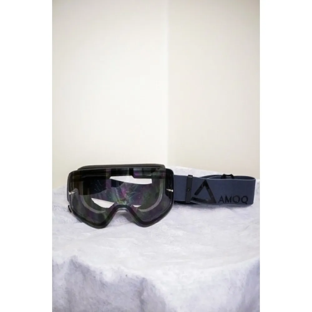 Akiniai AMOQ Vision Magnetic Crossilasit Dark Grey-Black - skaidrus stiklas