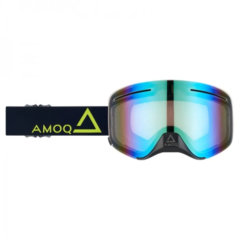 Akiniai AMOQ Vision Vent+ magnetiniai akiniai Juodi-HiVis – auksinis stiklas