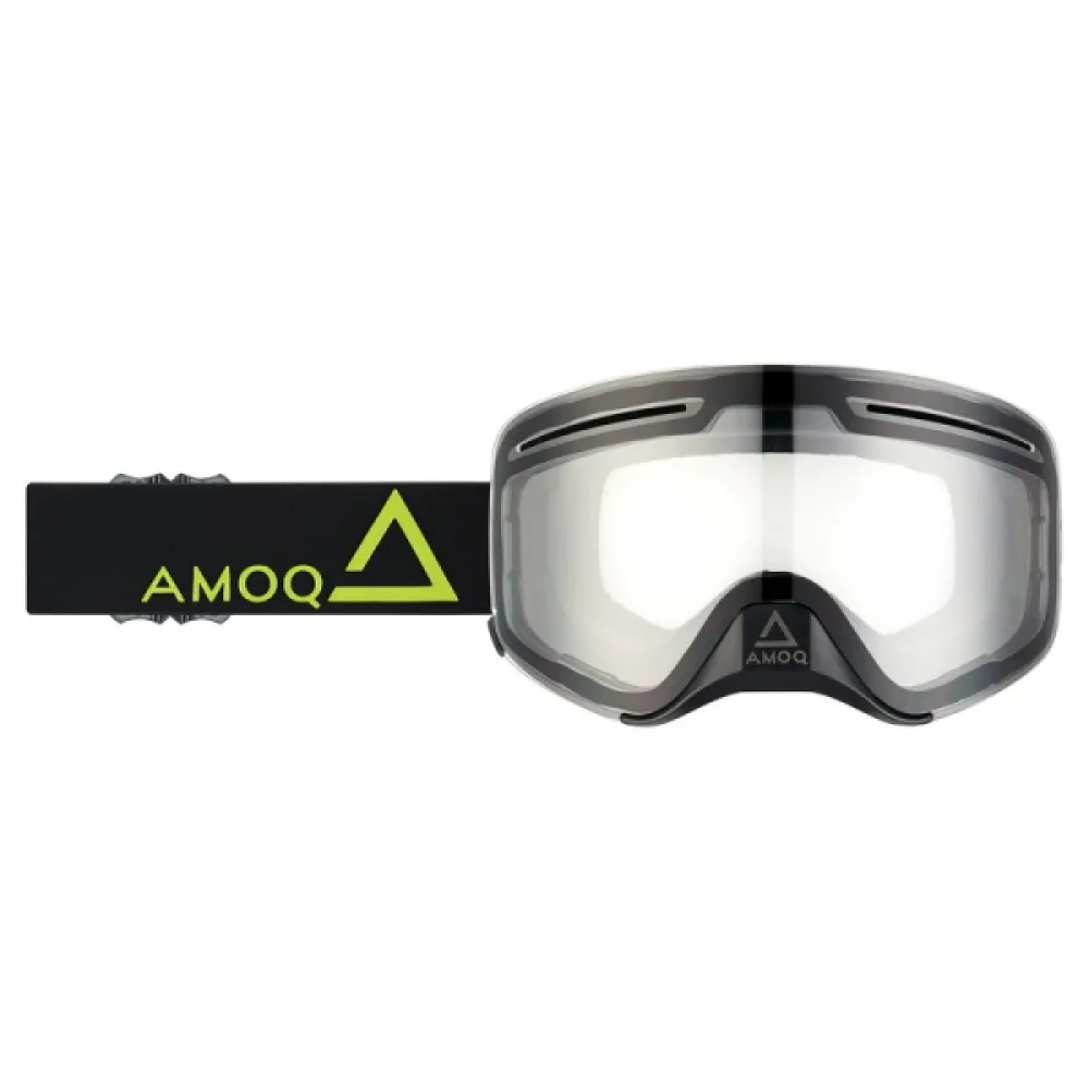 Akiniai AMOQ Vision Vent+ magnetiniai akiniai Juodi-HiVis – skaidrūs stiklas