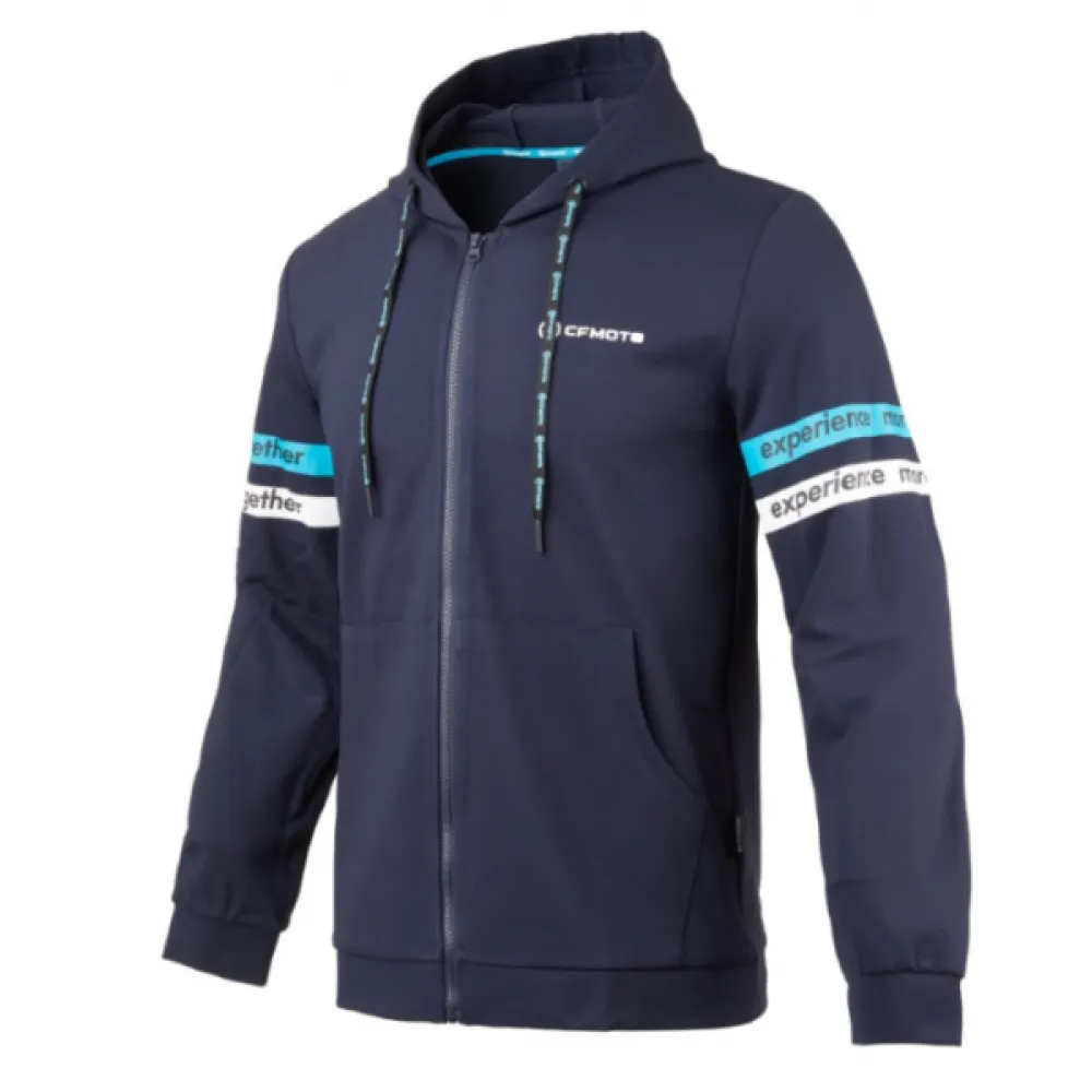 Džemperis CFMOTO MEN S NAVY BLUE CARDIGAN LONG SLEEVED HOODIE XL 85214J-01805