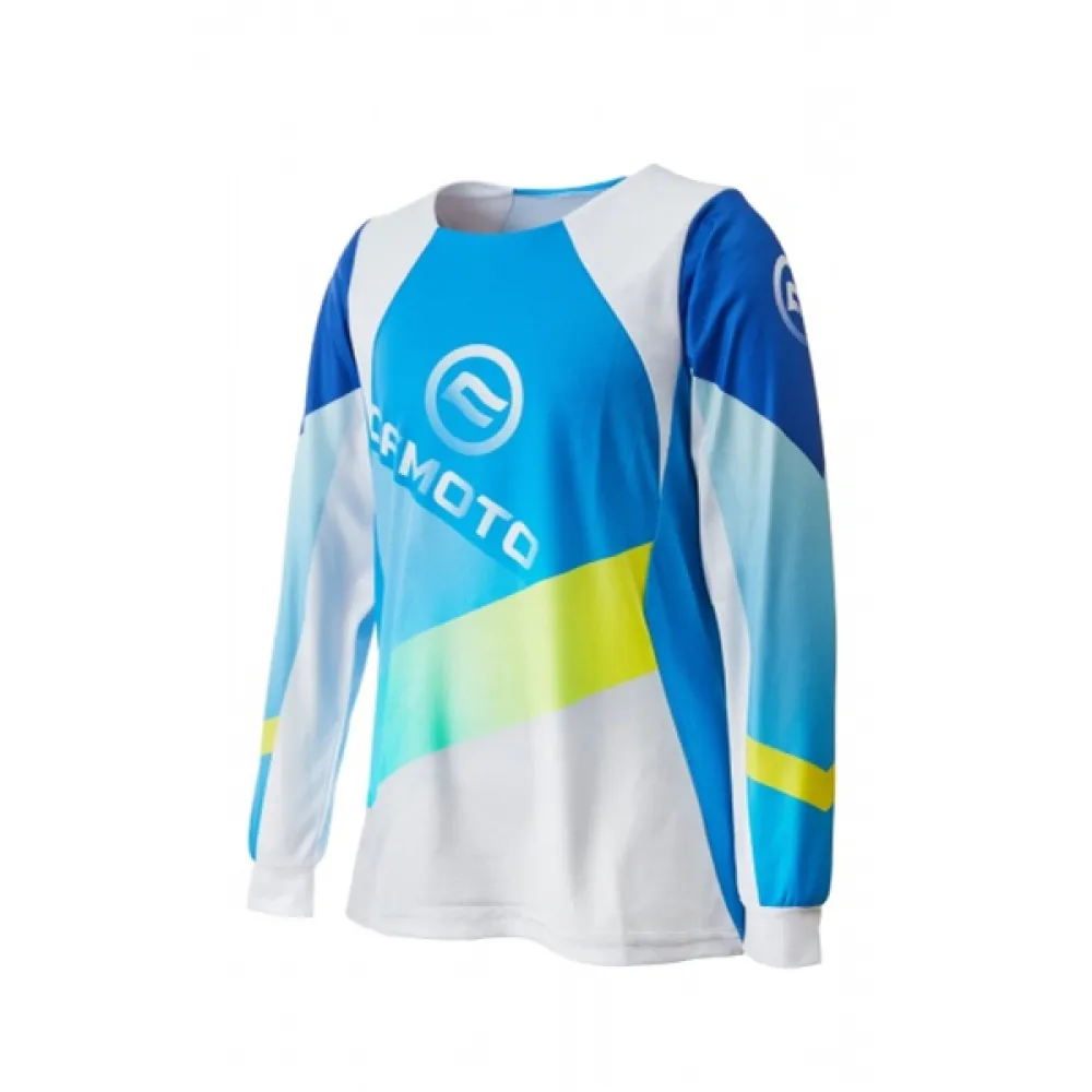 Marškinėliai vaikams CFMOTO KID LONG SLEEVE T-SHIRT GRADIENT BLUE