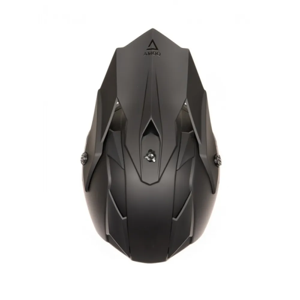 Šalmas AMOQ Meteor Blackout Helmet Juodas XL