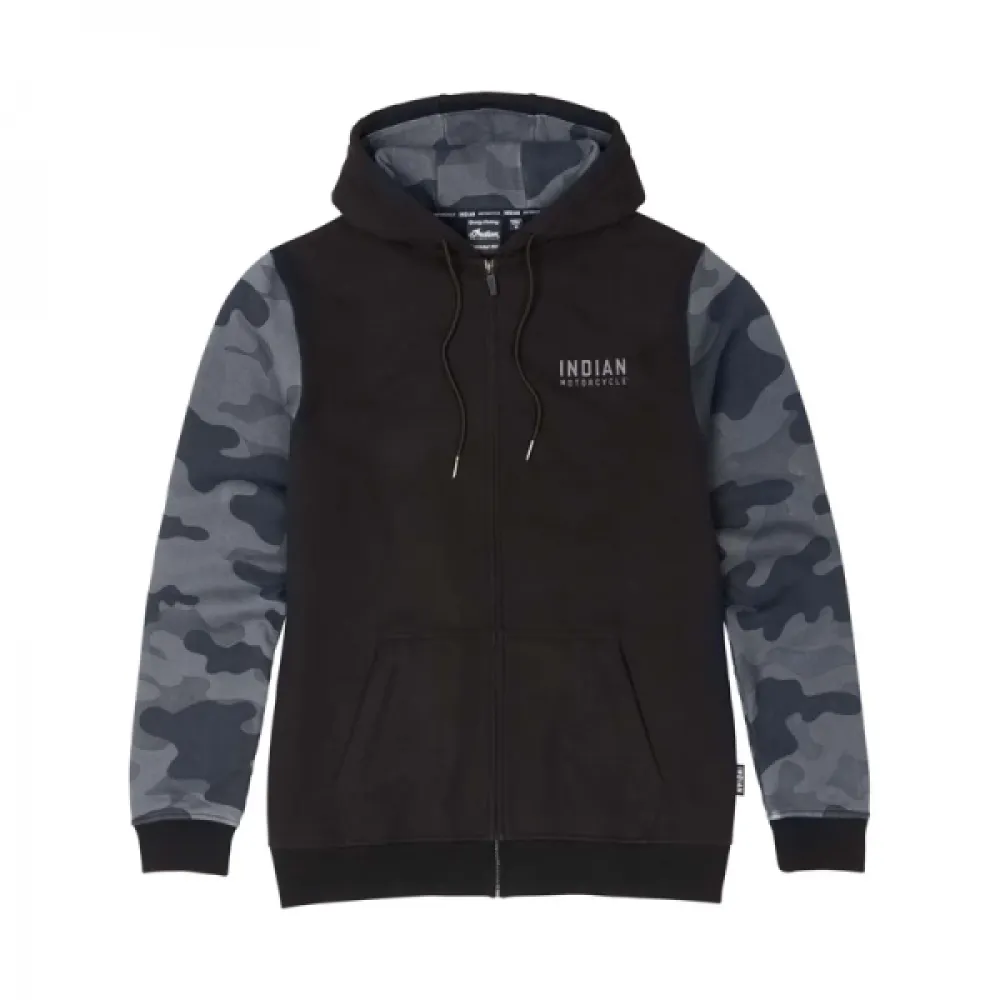 Džemperis Indian Motorcycle Men's IMC Camo Hoodie Juodas M