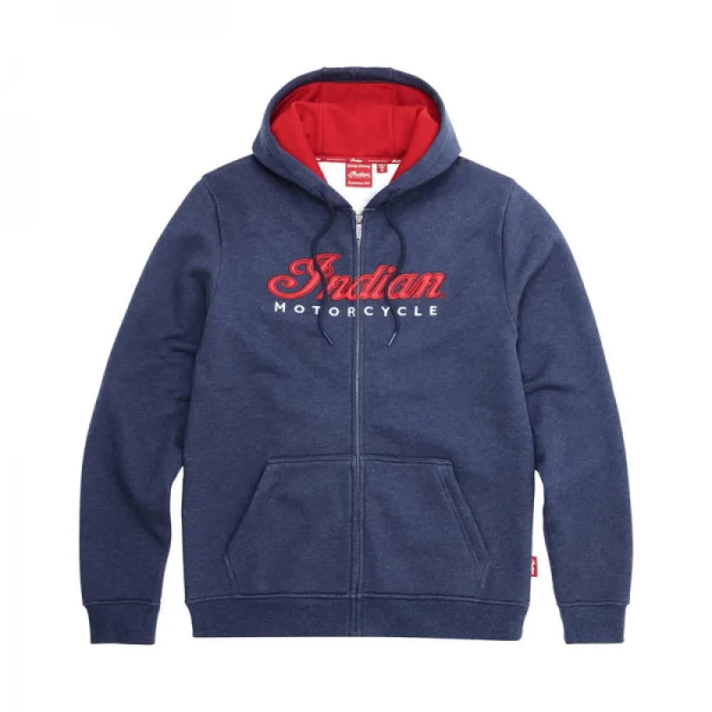 Džemperis Indian Motorcycle Women's USA Flag Hoodie Navy Mėlynas