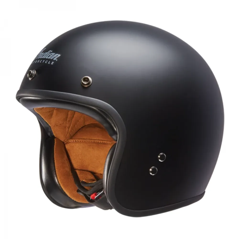 Šalmas Indian Motorcycle Open Face Retro Matte Juodas