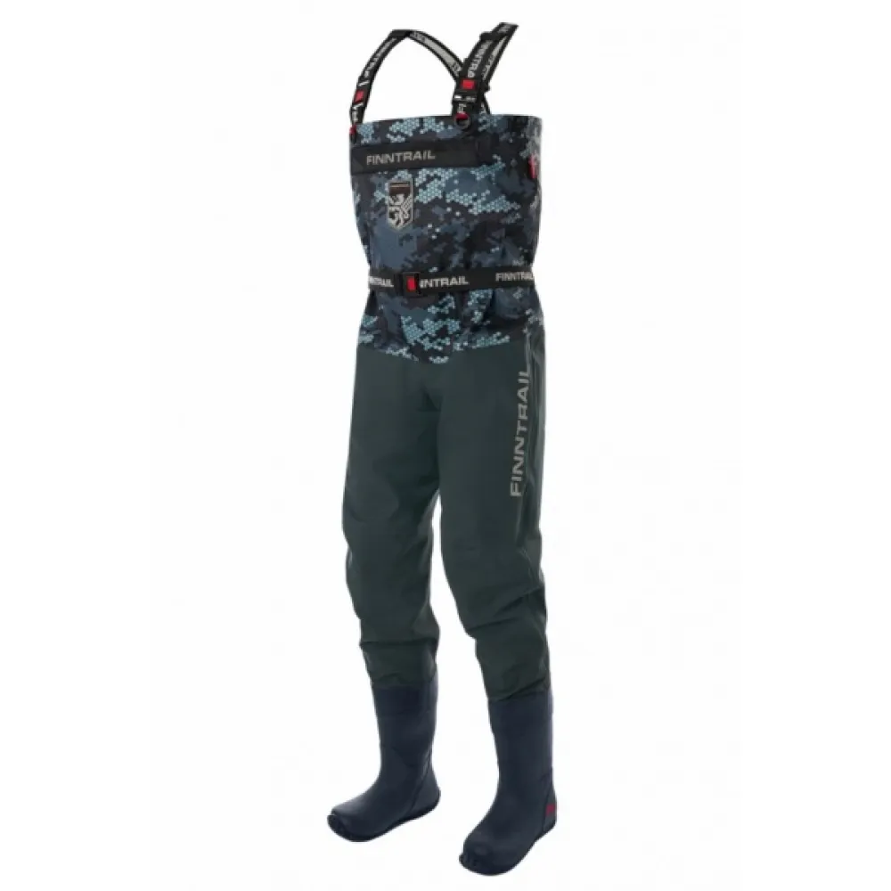 Kombinezoninės kelnės Finntrail Enduro BF CamoGrey