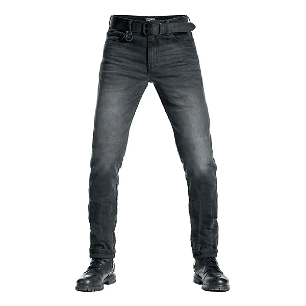 Moto džinsai Pando ROBBY SLIM BLACK – Motorcycle Jeans Men’s Slim-Fit Cordura®